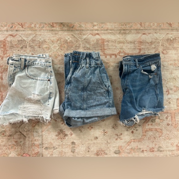 Abercrombie Paperbag Denim Shorts - Picture 4 of 4